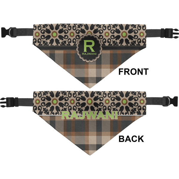 Moroccan Mosaic & Plaid Pet Bandana Approval