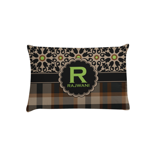 Custom Moroccan Mosaic & Plaid Pillow Case - Toddler (Personalized)