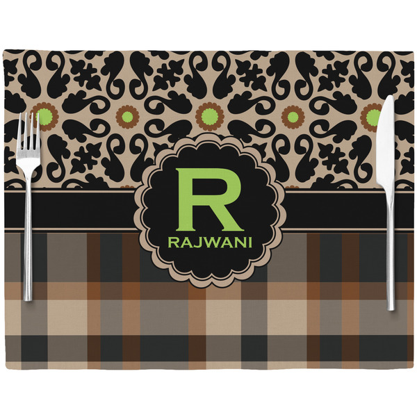 Moroccan Mosaic & Plaid Placemat with Props