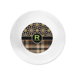Moroccan Mosaic & Plaid Plastic Party Appetizer & Dessert Plates - 6" (Personalized)
