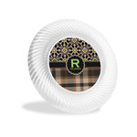 Moroccan Mosaic & Plaid Plastic Party Appetizer & Dessert Plates - 6" (Personalized)
