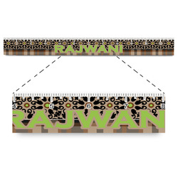 Moroccan Mosaic & Plaid Plastic Ruler - 12" (Personalized)