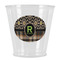 Moroccan Mosaic & Plaid Plastic Shot Glass (Personalized)