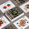 Moroccan Mosaic & Plaid Playing Cards - Front & Back View