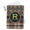 Moroccan Mosaic & Plaid Playing Cards (Personalized)