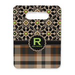 Moroccan Mosaic & Plaid Rectangular Trivet with Handle (Personalized)