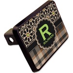 Moroccan Mosaic & Plaid Rectangular Trailer Hitch Cover - 2" (Personalized)