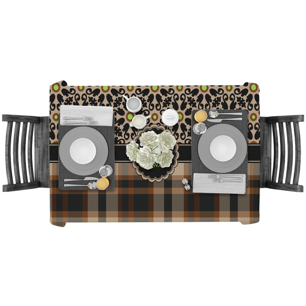 Moroccan Mosaic & Plaid Rectangular Tablecloths - LIFESTYLE