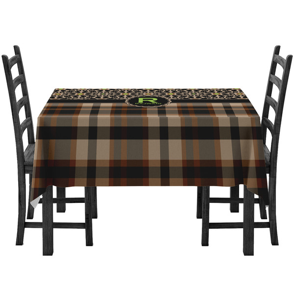 Custom Moroccan Mosaic & Plaid Tablecloth (Personalized)