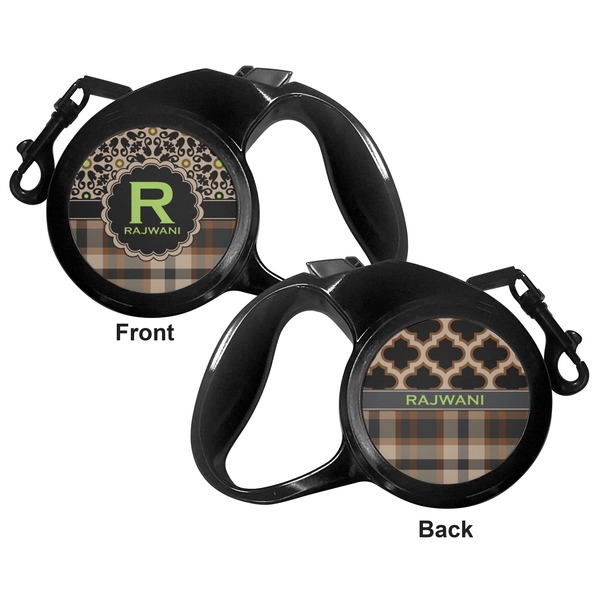 Moroccan Mosaic & Plaid Retractable Dog Leash - Medium Large - Apvl