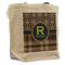 Moroccan Mosaic & Plaid Reusable Cotton Grocery Bag - Front View