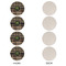 Moroccan Mosaic & Plaid Round Linen Placemats - APPROVAL Set of 4 (single sided)