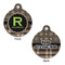 Moroccan Mosaic & Plaid Round Pet ID Tag - Large - Approval