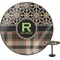 Moroccan Mosaic & Plaid Round Table Top