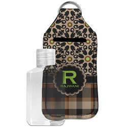 Moroccan Mosaic & Plaid Hand Sanitizer & Keychain Holder - Large (Personalized)