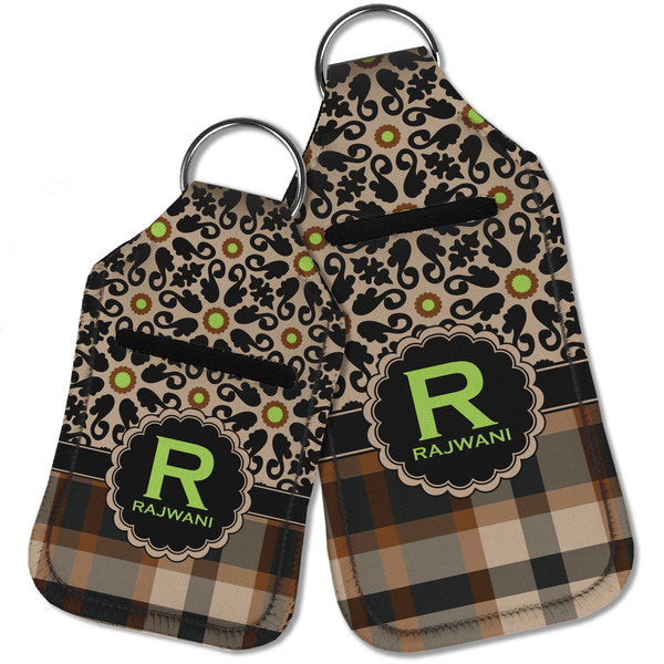 Moroccan Mosaic & Plaid Sanitizer Holder Keychain - Parent Main