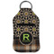 Moroccan Mosaic & Plaid Sanitizer Holder Keychain - Small (Front Flat)