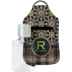 Moroccan Mosaic & Plaid Hand Sanitizer & Keychain Holder (Personalized)