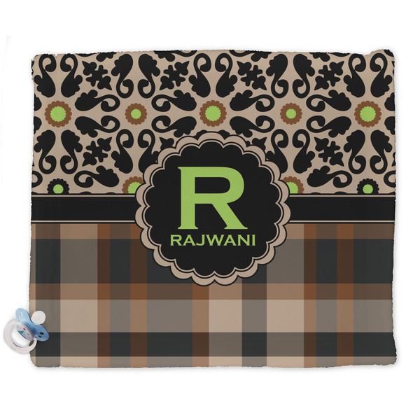 Custom Moroccan Mosaic & Plaid Security Blanket (Personalized)