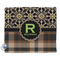 Moroccan Mosaic & Plaid Security Blanket - Front View