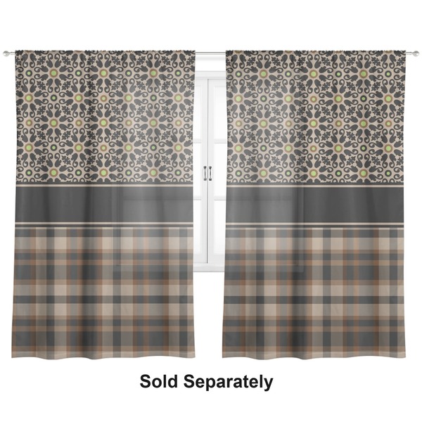 Moroccan Mosaic & Plaid Sheer Curtains