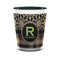 Moroccan Mosaic & Plaid Shot Glass - Two Tone - FRONT
