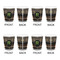Moroccan Mosaic & Plaid Shot Glass - White - Set of 4 - APPROVAL