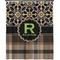 Moroccan Mosaic & Plaid Extra Long Shower Curtain - 70"x84" (Personalized)