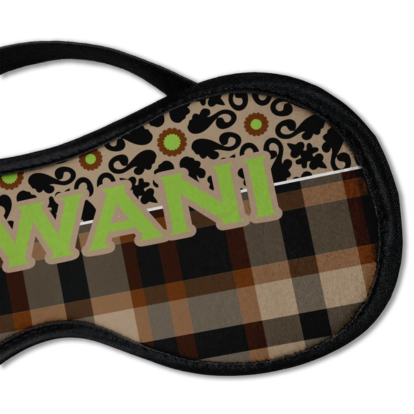Moroccan Mosaic & Plaid Sleeping Eye Mask - DETAIL Large