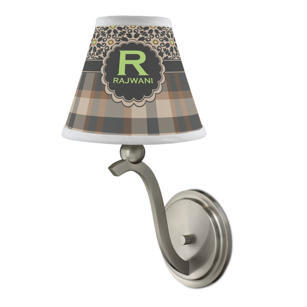 Moroccan Mosaic & Plaid Small Chandelier Lamp - LIFESTYLE (on wall lamp)