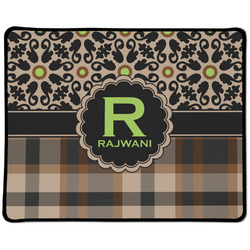 Moroccan Mosaic & Plaid Large Gaming Mouse Pad - 12.5" x 10" (Personalized)