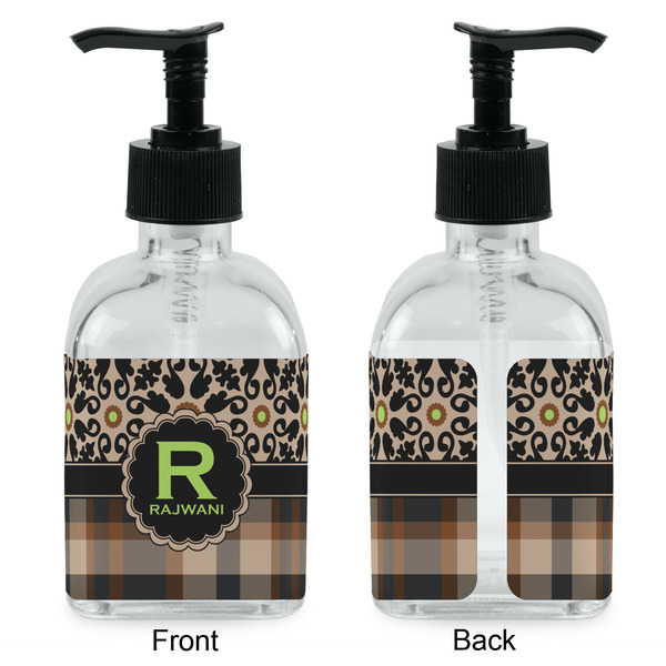 Moroccan Mosaic & Plaid Glass Soap/Lotion Dispenser - Approval