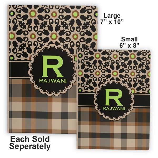 Moroccan Mosaic & Plaid Soft Cover Journal - Compare