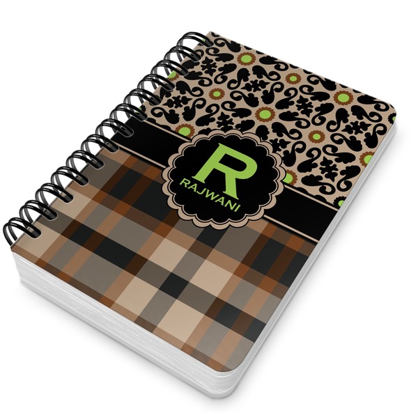 Moroccan Mosaic & Plaid Spiral Journal 5 x 7 - Main