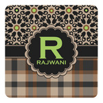 Moroccan Mosaic & Plaid Square Decal - XLarge (Personalized)