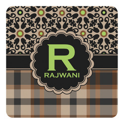 Moroccan Mosaic & Plaid Square Decal - Large (Personalized)