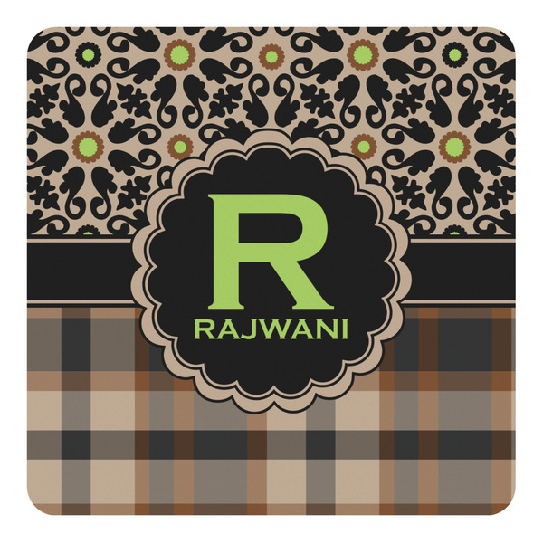 Custom Moroccan Mosaic & Plaid Square Decal (Personalized)