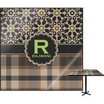 Moroccan Mosaic & Plaid Square Table Top - 30" (Personalized)