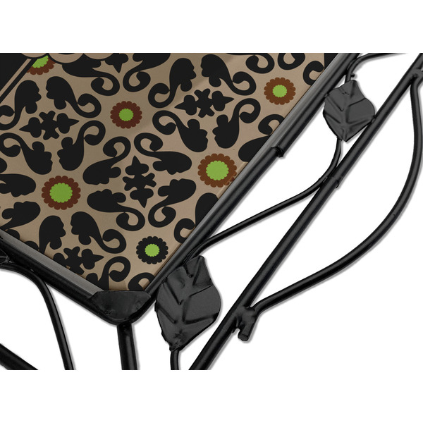 Moroccan Mosaic & Plaid Square Trivet - Detail