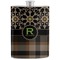 Moroccan Mosaic & Plaid Stainless Steel Flask (Personalized)