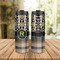 Moroccan Mosaic & Plaid Stainless Steel Tumbler - Lifestyle