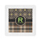 Moroccan Mosaic & Plaid Standard Cocktail Napkins (Personalized)