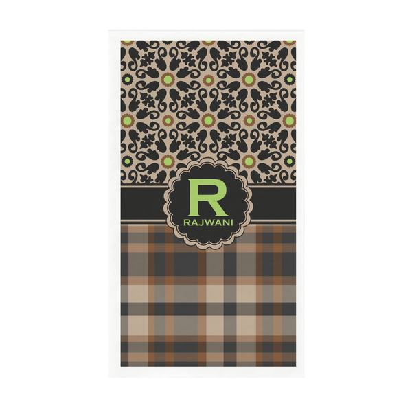 Custom Moroccan Mosaic & Plaid Guest Towels - Full Color - Standard (Personalized)