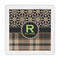 Moroccan Mosaic & Plaid Standard Decorative Napkins (Personalized)