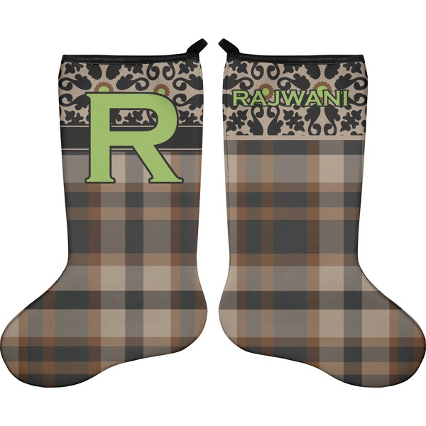 Moroccan Mosaic & Plaid Stocking - Double-Sided - Approval