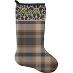 Moroccan Mosaic & Plaid Holiday Stocking - Neoprene (Personalized)