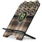 Moroccan Mosaic & Plaid Stylized Tablet Stand - Side View