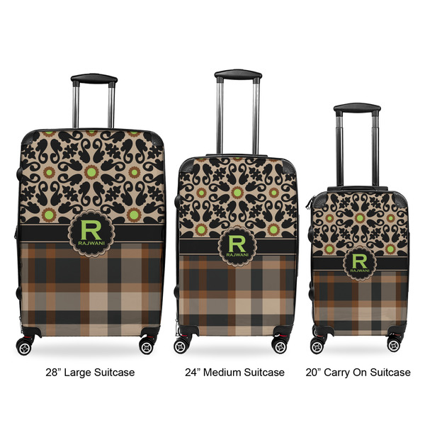 Moroccan Mosaic & Plaid Suitcase Set 1 - APPROVAL