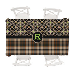 Moroccan Mosaic & Plaid Tablecloth - 58"x102" (Personalized)