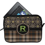 Moroccan Mosaic & Plaid Tablet Case / Sleeve (Personalized)